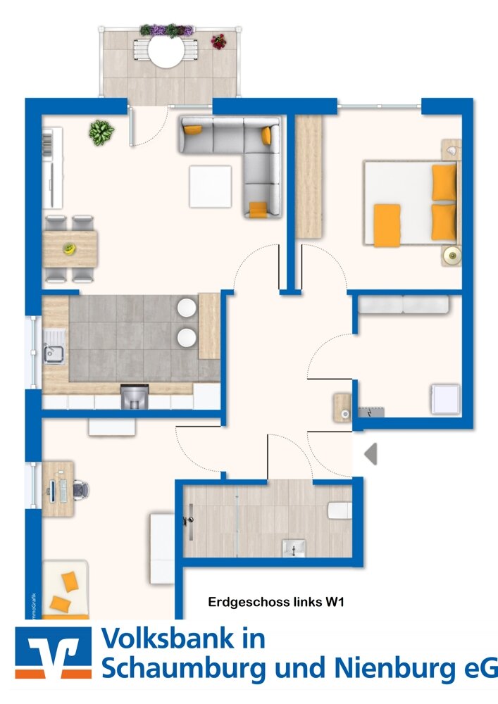 Wohnung zur Miete 946 € 3 Zimmer 86 m²<br/>Wohnfläche EG<br/>Geschoss Lindhorst Lindhorst 31698