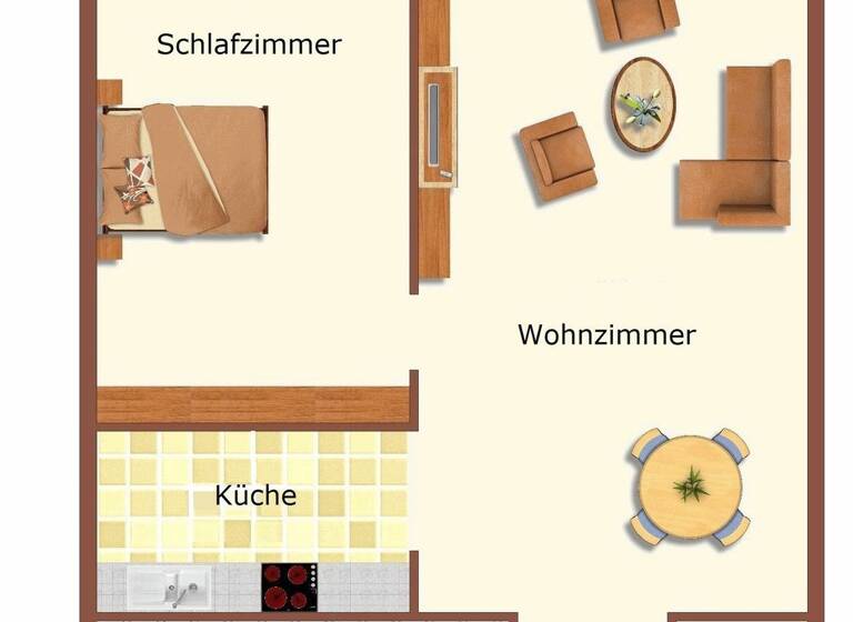 Wohnung zur Miete nur mit Wohnberechtigungsschein 355 € 2 Zimmer 59 m² EG frei ab sofort Hude 27798