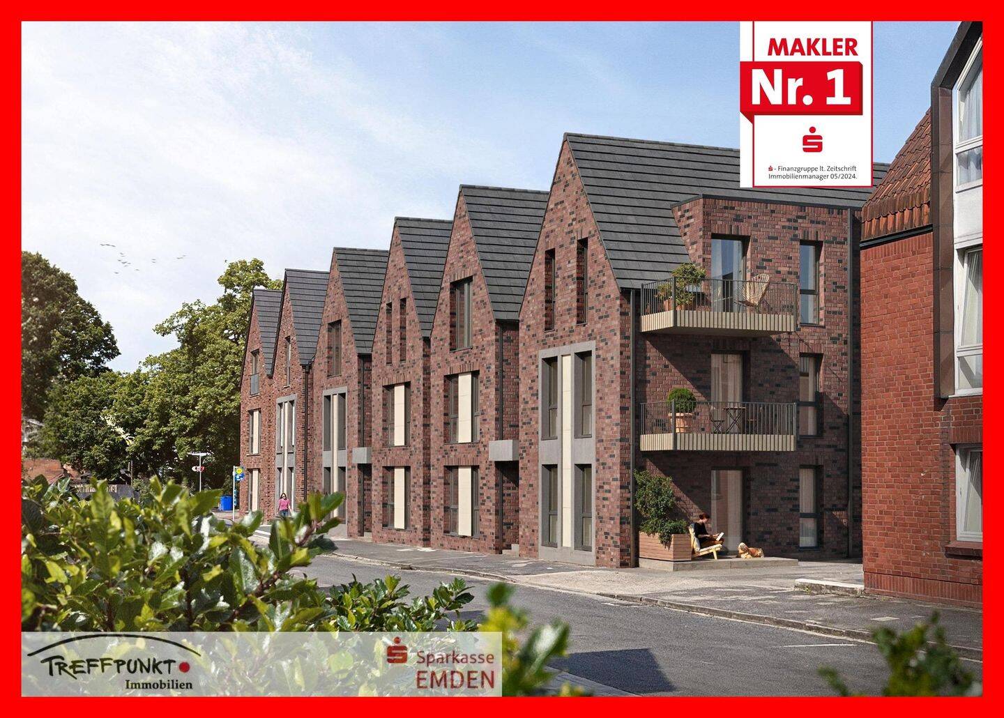 Seniorengerechte 3-Zimmer-Neubau-ETW mit Balkon