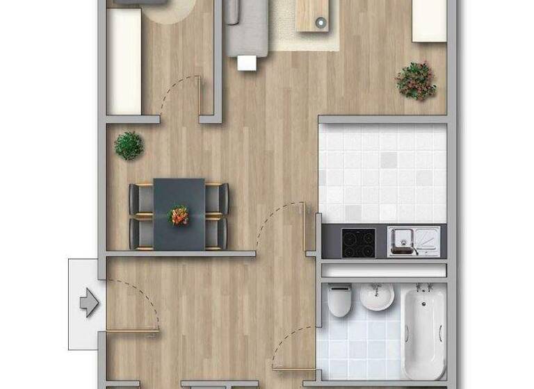 Wohnung zur Miete 385 € 4 Zimmer 69,8 m² 1. Geschoss Arthur-Schulz-Straße 43 Freiberg 09599