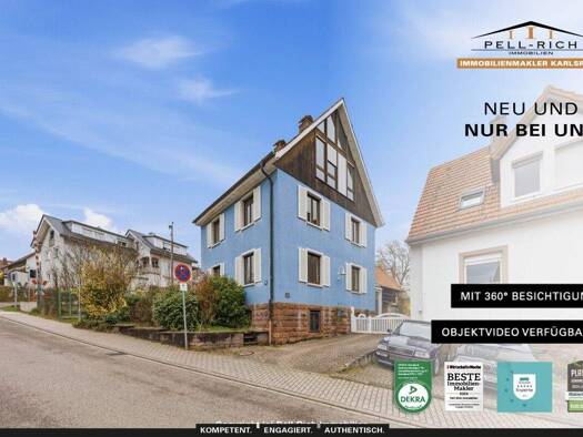 Einfamilienhaus zum Kauf 449.000 € 9 Zimmer 203 m² 770 m² Grundstück Langensteinbach Karlsbad 76307