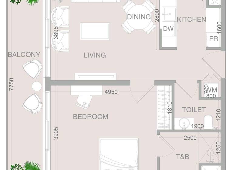 Wohnung zum Kauf provisionsfrei 288.424 € 2 Zimmer 74,2 m² Dubai 00000