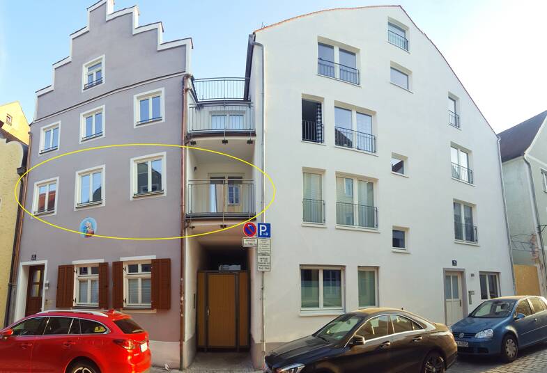 Wohnung zur Miete 1.159 € 3 Zimmer 91 m² 1. Geschoss Schulstraße 8 Ingolstadt Ingolstadt 85049