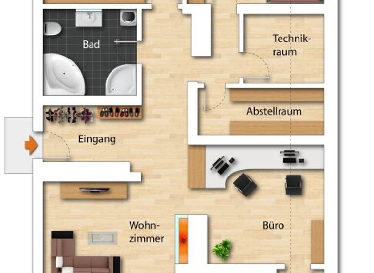 Wohnung zum Kauf 360.000 € 4,5 Zimmer 2. Geschoss Fügen 6263