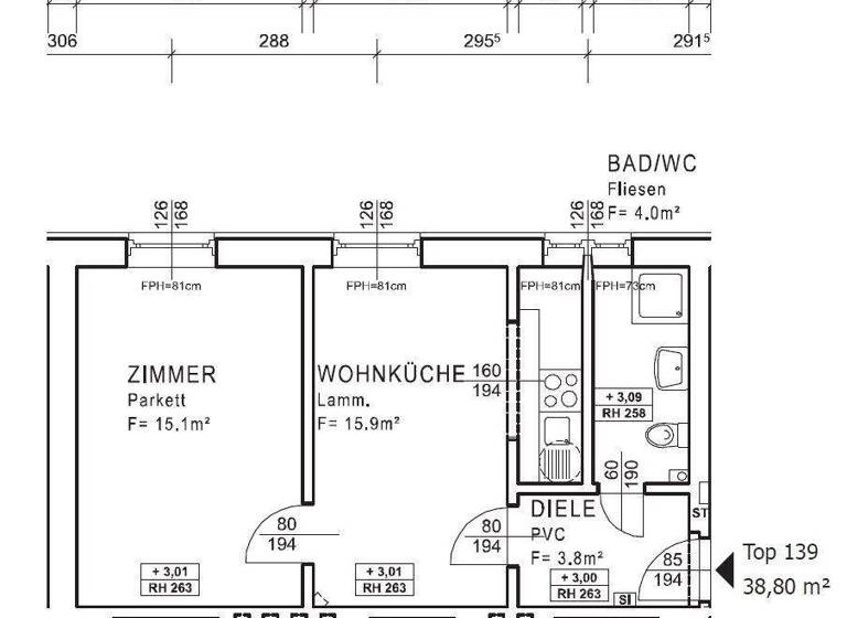 Wohnung zur Miete 536 € 2 Zimmer 38,8 m² 1. Geschoss Dieselweg 21 - 23 Liebenau Graz 8041