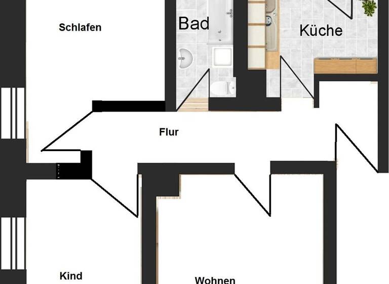 WG-Zimmer zur Miete 449 € 3 Zimmer 69 m² 1. Geschoss frei ab 01.07.2026 Altenbacher Straße 2 Bennewitz 04828