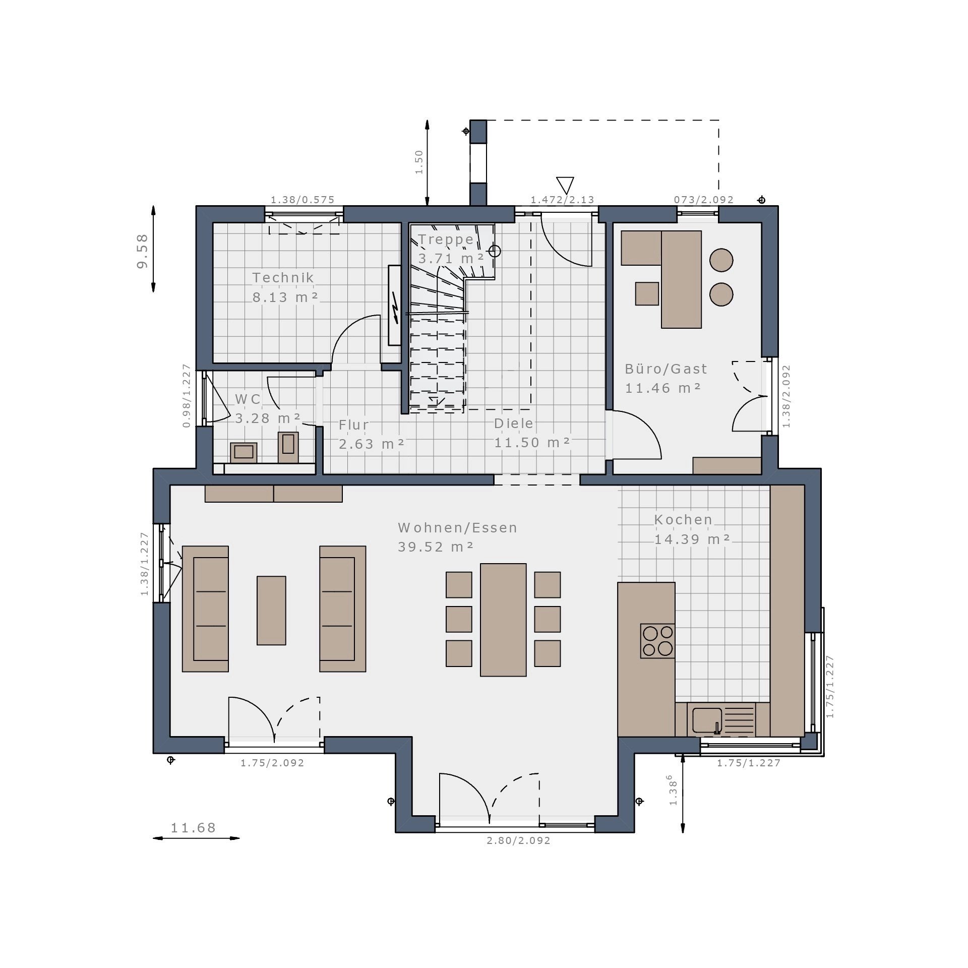 Einfamilienhaus zum Kauf provisionsfrei 1.060.709 € 5 Zimmer 175,4 m²<br/>Wohnfläche 1.012 m²<br/>Grundstück Gengenbach Gengenbach 77723