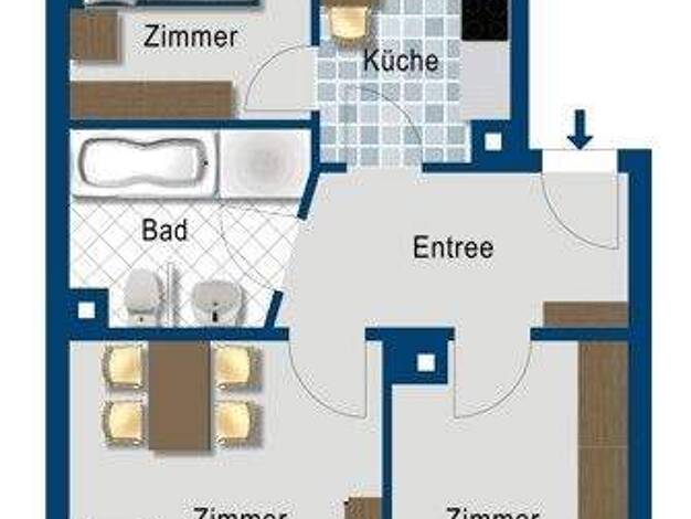 Wohnung zur Miete 481 € 3 Zimmer 65,1 m² 2. Geschoss frei ab 19.03.2026 Junghanßstr. 24 Leutzsch Leipzig 04179