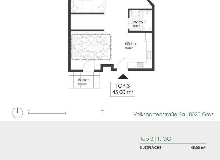 Ladenfläche zur Miete provisionsfrei 15 € 2 Zimmer Volksgartenstraße 2 Lend Graz 8020