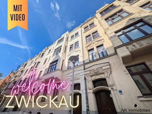 Wohnung zur Miete 270 € 2 Zimmer 55,2 m² 5. Geschoss Poetenweg 26 Innenstadt Zwickau 08056