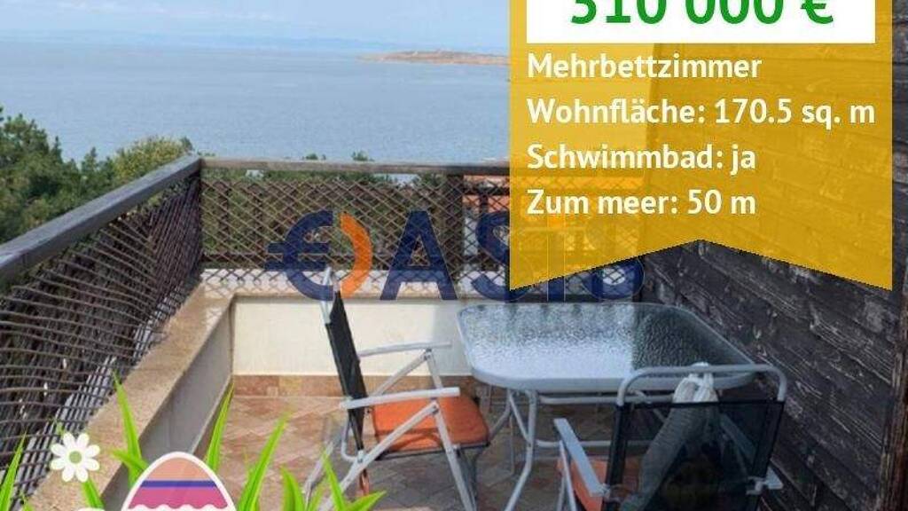 Studio zum Kauf provisionsfrei 310.000 € 4 Zimmer 171 m² 5. Geschoss Pat bez ime 8130 Sozopol 8130