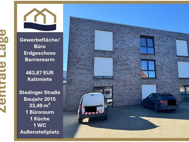 Bürofläche zum Kauf 129.000 € 1 Zimmer 33,5 m² Bürofläche Stedinger Straße 58 Osternburg Oldenburg / Osternburg 26135