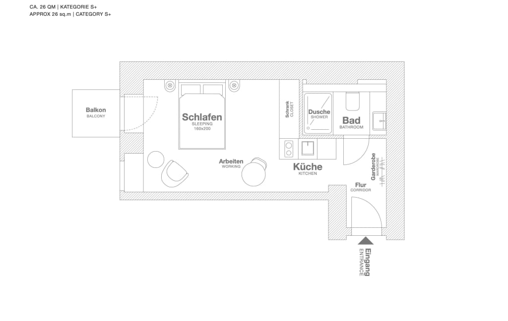 Wohnung zur Miete Wohnen auf Zeit 1.850 € 1 Zimmer 30 m²<br/>Wohnfläche ab sofort<br/>Verfügbarkeit Pankstraße Gesundbrunnen Berlin 13357