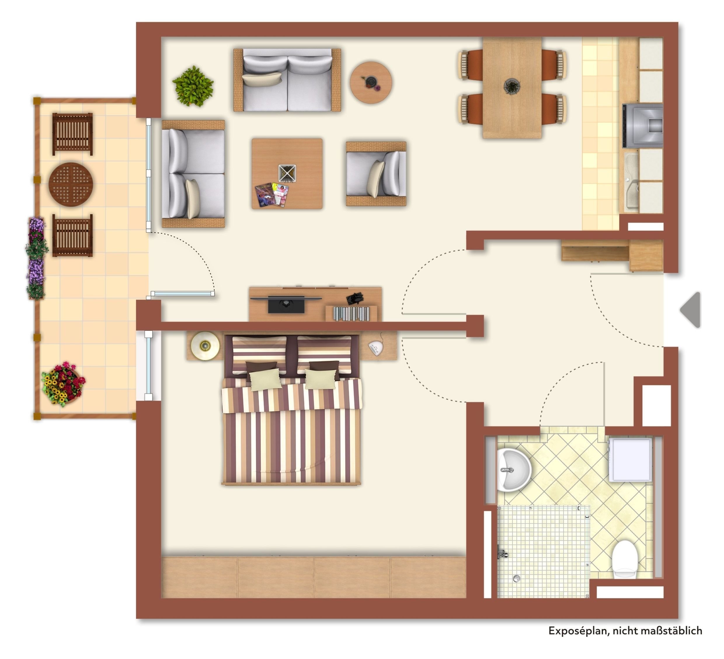 Wohnung zur Miete 1.100 € 2 Zimmer 71 m²<br/>Wohnfläche 3.<br/>Geschoss ab sofort<br/>Verfügbarkeit Feuchtwangen Feuchtwangen 91555