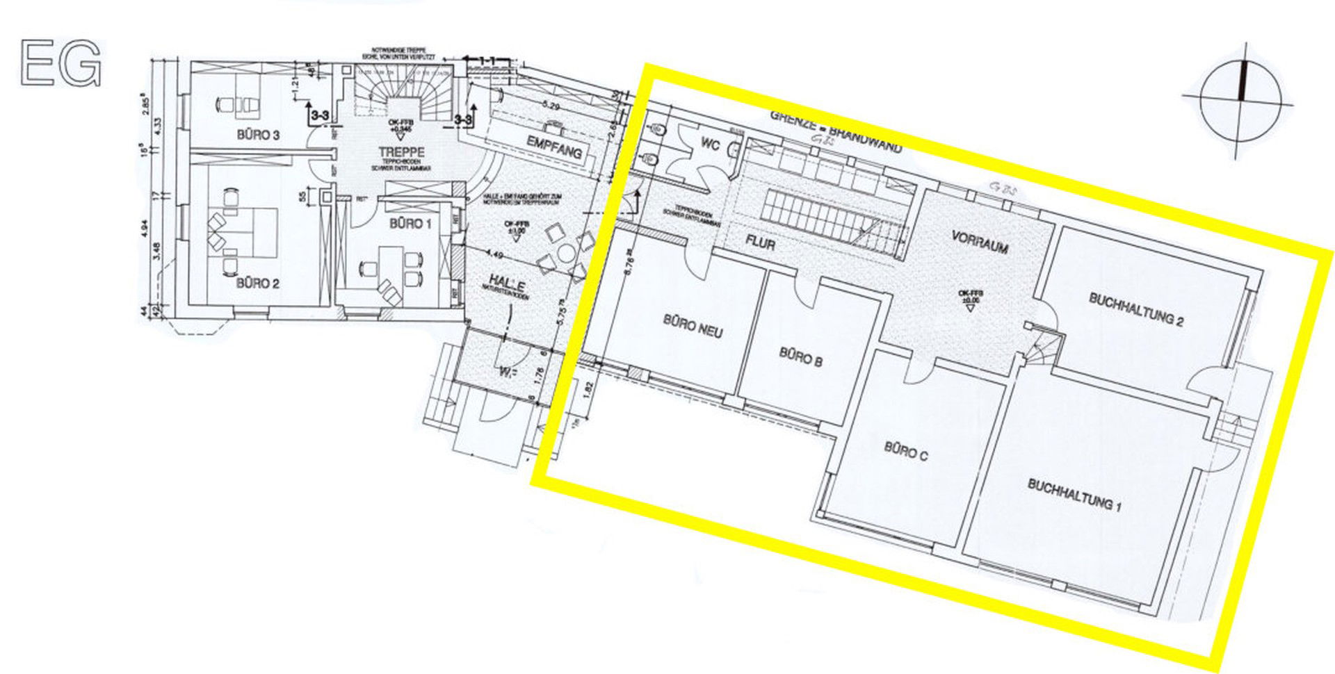 Bürofläche zur Miete provisionsfrei 1.800 € 189 m²<br/>Bürofläche Bad Neustadt Bad Neustadt a. d. Saale 97616