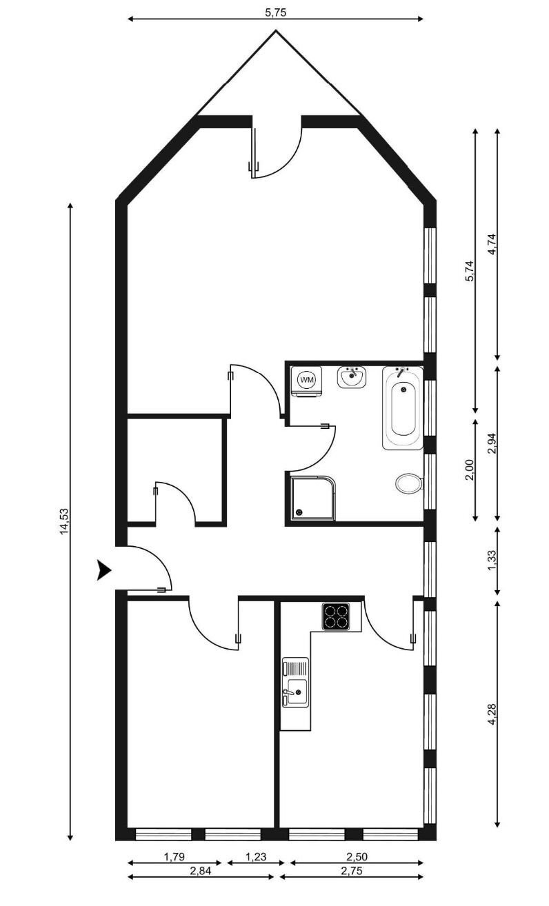 Wohnung zur Miete 814 € 2 Zimmer 74 m²<br/>Wohnfläche 1.<br/>Geschoss ab sofort<br/>Verfügbarkeit Verden - Mitte Verden (Aller) 27283