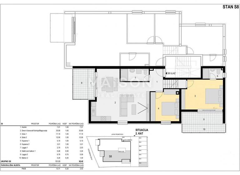 Wohnung zum Kauf 635.492 € 3 Zimmer 2. Geschoss Kolan 23250