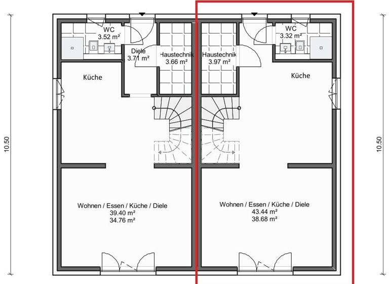 Doppelhaushälfte zum Kauf provisionsfrei 451.150 € 3 Zimmer 113 m² 315 m² Grundstück Ochsenzoller Straße 17 Garstedt Norderstedt 22848