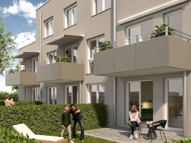 Wohnung zum Kauf - Neubau provisionsfrei 498.000 € 3 Zimmer 82 m² 1. Geschoss Ronhof Fürth 90765