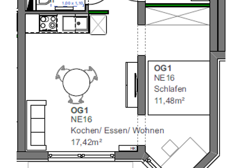 Wohnung zur Miete 860 € 2 Zimmer 50 m² Roßtal 90574