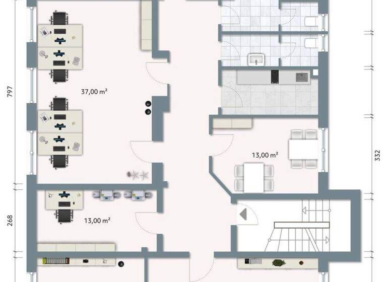 Büro zur Miete 8,50 € 240 m² Bürofläche Barsbüttel 22885