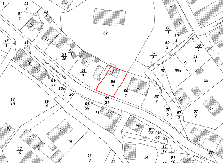 Grundstück zum Kauf 282 m² Grundstück Rosa-Luxemburg-Str. 27 Tautenhain Frohburg 04654