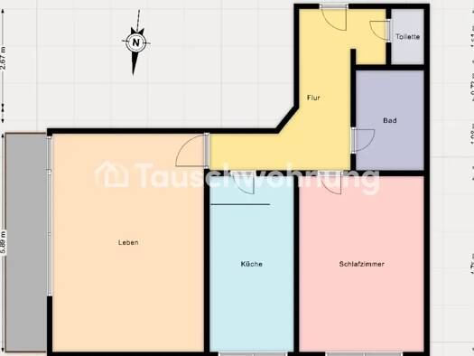 Wohnung zur Miete Tauschwohnung 665 € 2 Zimmer 70 m² EG Oberau Süd 79102