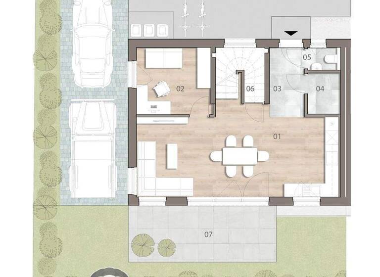 Doppelhaushälfte zum Kauf - Erstbezug 599.000 € 6 Zimmer 148 m² 202 m² Grundstück Stockerau 2000