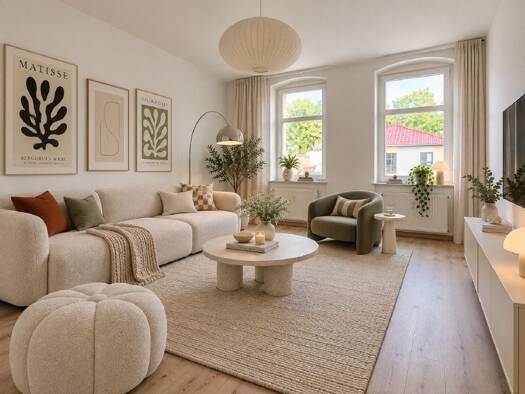 Wohnung zur Miete 299 € 2 Zimmer 49,5 m² 2. Geschoss Augsburger Straße 62 Bernsdorf Chemnitz 09126