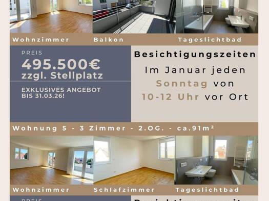 Wohnung zum Kauf provisionsfrei 495.500 € 3 Zimmer 91 m² 1. Geschoss frei ab sofort Alter Kirchenweg 11 Röthenbach Röthenbach an der Pegnitz 90552