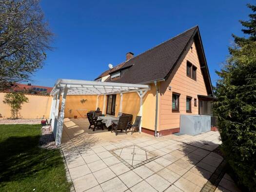 Doppelhaushälfte zum Kauf provisionsfrei 525.000 € 5 Zimmer 97 m² 587 m² Grundstück Haunstetten Augsburg 86179