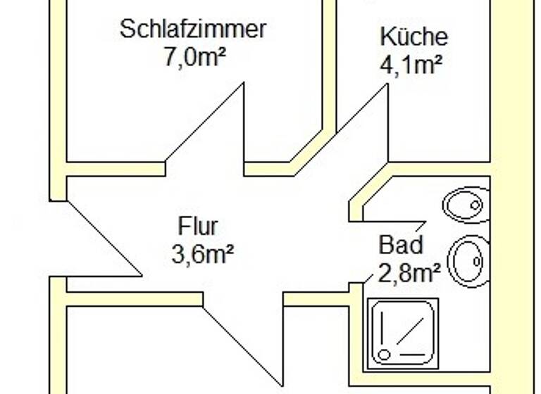 Wohnung zum Kauf 42.000 € 2 Zimmer 42,6 m² Altenburg 04600