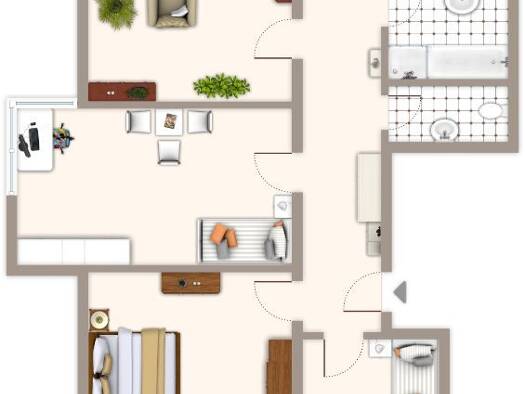 Wohnung zur Miete 719 € 4 Zimmer 72,5 m² EG frei ab 05.08.2026 Frankenstraße 6 Geneicken Mönchengladbach 41238
