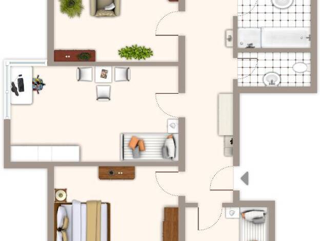 Wohnung zur Miete 719 € 4 Zimmer 72,5 m² EG frei ab 10.08.2026 Frankenstraße 6 Geneicken Mönchengladbach 41238