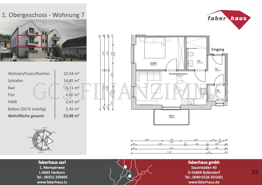 Wohnung zum Kauf 210.000 € 2 Zimmer 53,1 m²<br/>Wohnfläche Kordel 54306