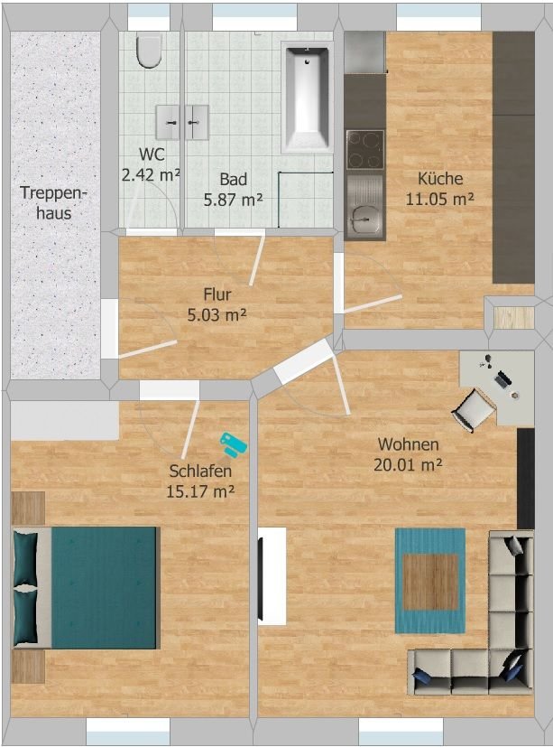 Wohnung zum Kauf 230.000 € 6 Zimmer 178,7 m²<br/>Wohnfläche EG<br/>Geschoss ab sofort<br/>Verfügbarkeit Höderlinstraße 2 Furth 111 Chemnitz 09114