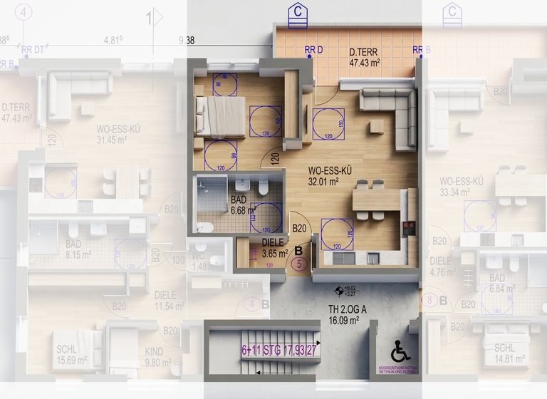 Wohnung zum Kauf provisionsfrei 385.000 € 2 Zimmer 62,7 m² 1. Geschoss frei ab sofort Münchner Straße 43 Neuburg Neuburg an der Donau 86633
