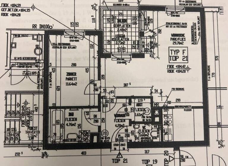 Wohnung zur Miete 966 € 53,6 m² 1. Geschoss Wien 1190