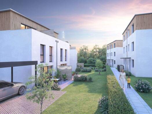 Reihenendhaus zum Kauf - Erstbezug provisionsfrei 520.000 € 6 Zimmer 137 m² 164,7 m² Grundstück frei ab 12.12.2028 Sassanfahrt Hirschaid 96114