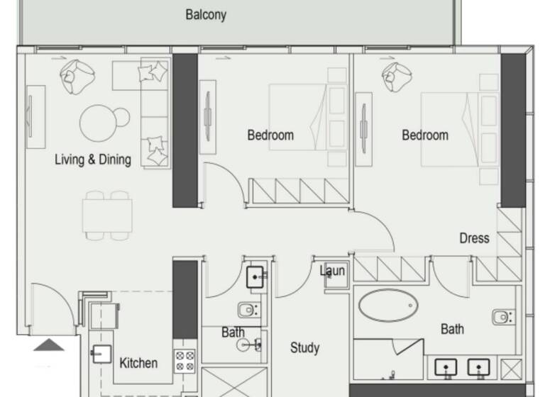 Wohnung zum Kauf provisionsfrei 495.000 € 4 Zimmer 125 m² Dubai