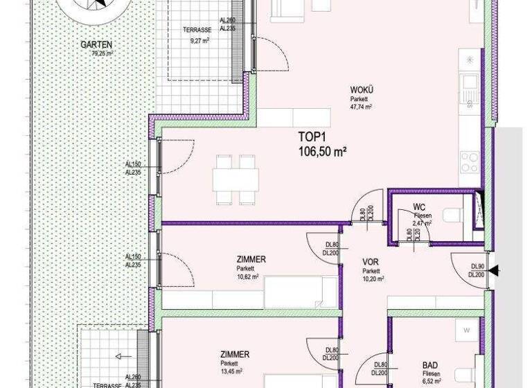 Wohnung zum Kauf - Erstbezug 629.000 € 4,5 Zimmer 106,5 m² EG Kirchenplatz Groß-Enzersdorf 2301