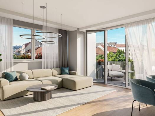 Wohnung zum Kauf - Erstbezug 585.500 € 3 Zimmer 79,1 m² 2. Geschoss Wien,Neubau 1070