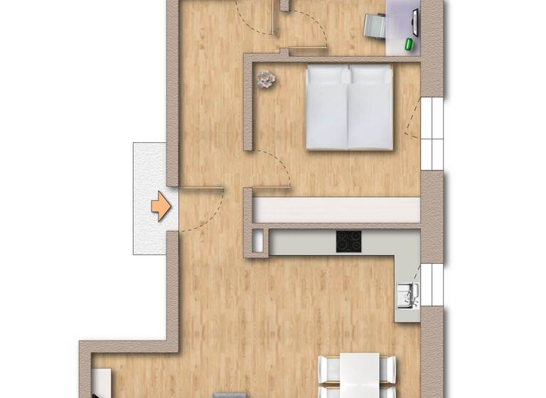 Penthouse zum Kauf provisionsfrei 545.900 € 3 Zimmer 89,1 m²<br/>Wohnfläche Dachgeschoss, 3.<br/>Geschoss Schönbuchstraße 3 Malmsheim Renningen 71272