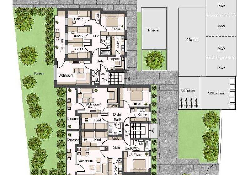Mehrfamilienhaus zum Kauf als Kapitalanlage geeignet 2.980.000 € 1.170 m² 2.066 m² Grundstück Ippendorf Bonn 53127