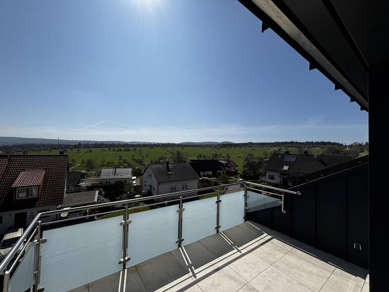 Wohnung zur Miete - Neubau 1.300 € 3 Zimmer 107 m² Dachgeschoss, 1. Geschoss Burbach Marxzell 76359