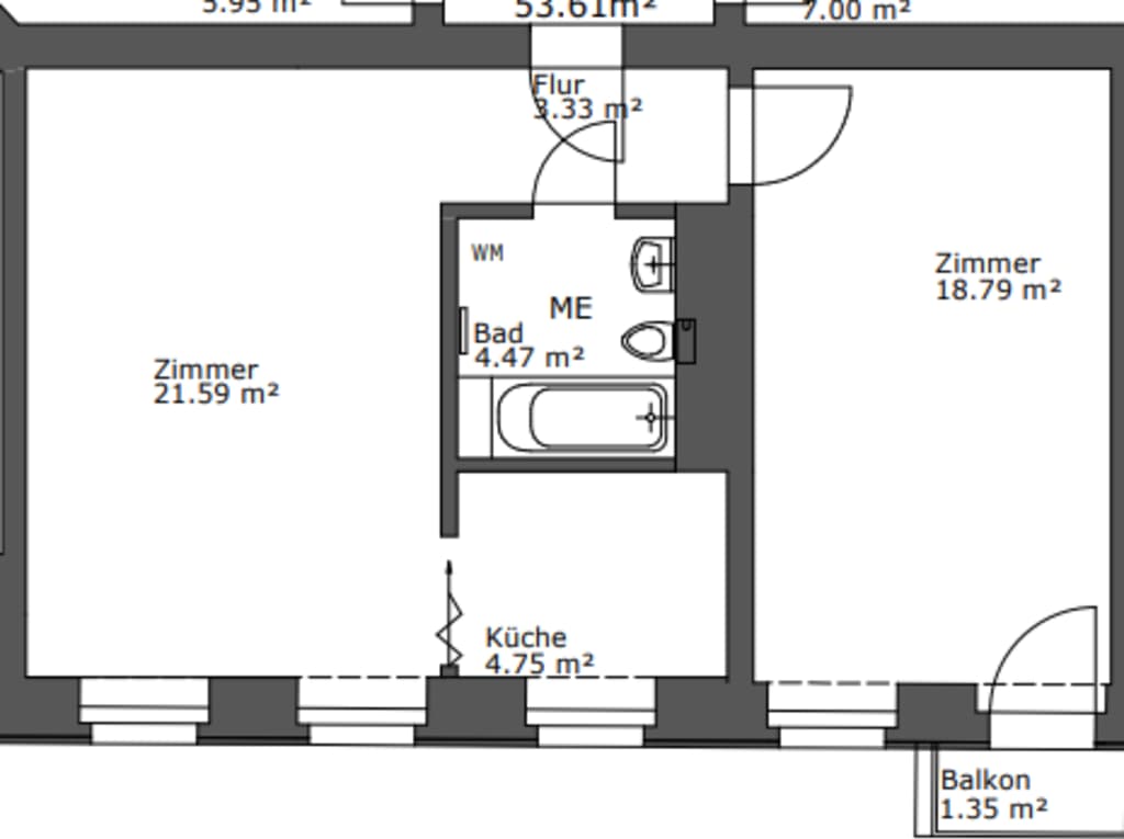 Wohnung zur Miete Wohnen auf Zeit 1.570 € 3 Zimmer 55 m²<br/>Wohnfläche 09.12.2024<br/>Verfügbarkeit Dirschauer Straße Friedrichshain Berlin 10245