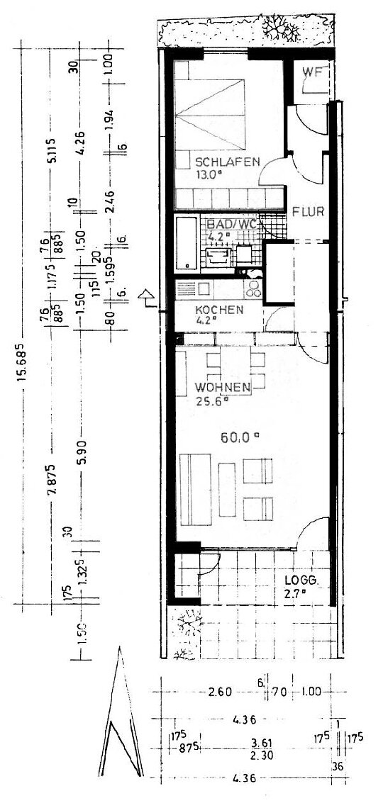 Wohnung zum Kauf provisionsfrei als Kapitalanlage geeignet 119.000 € 2 Zimmer 60 m²<br/>Wohnfläche Bischofsgrün Bischofsgrün 95493