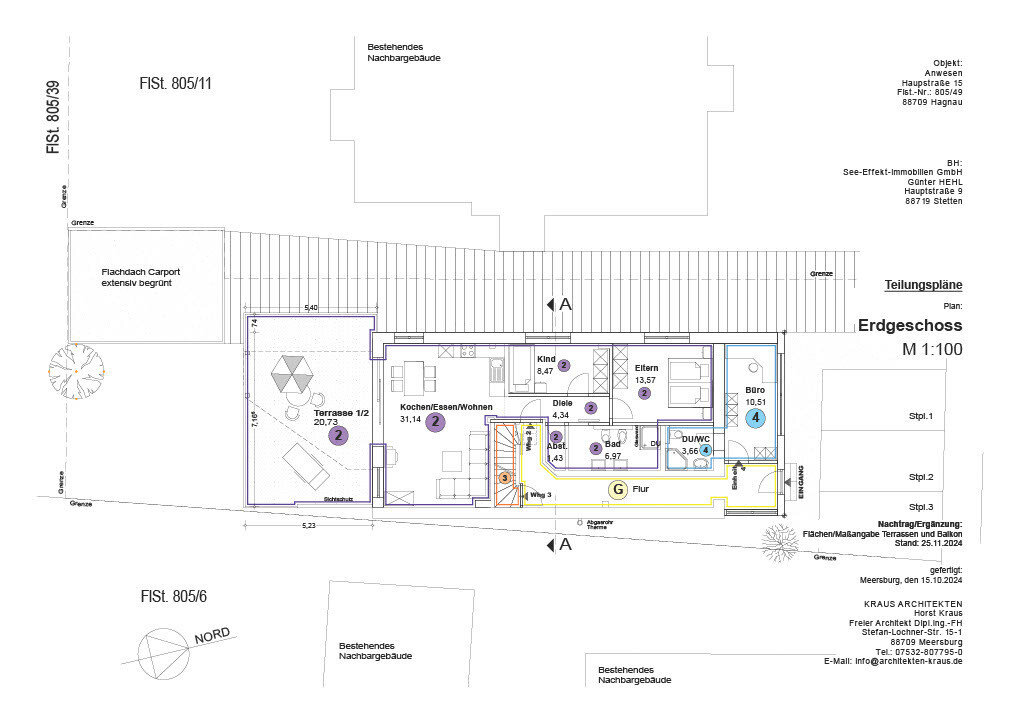 Wohnung zur Miete 380 € 1 Zimmer 14,5 m²<br/>Wohnfläche Hagnau am Bodensee 88709