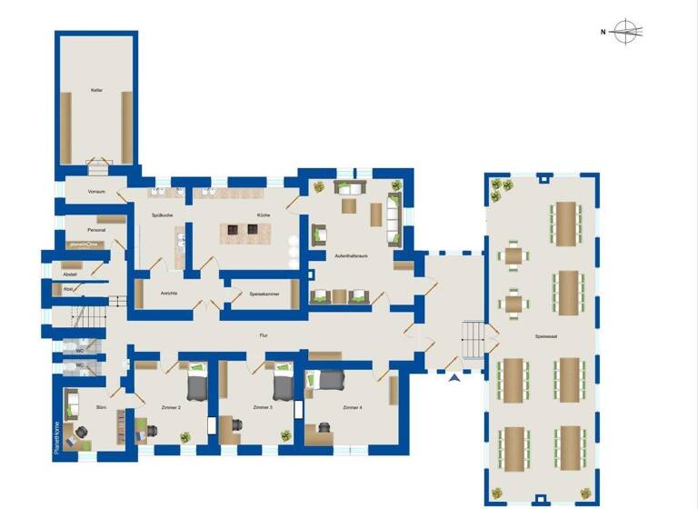 Villa zum Kauf 1.200.000 € 43 Zimmer 605,6 m² 3.003 m² Grundstück Bad Kissingen 97688