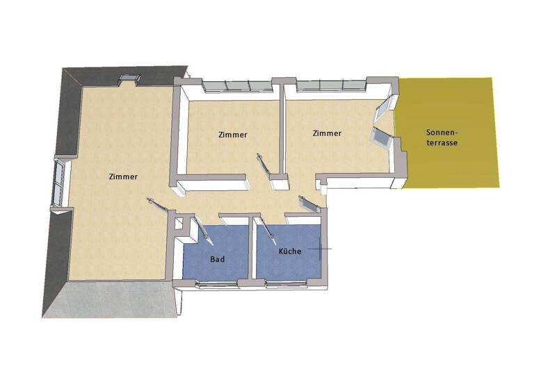 Wohnung zum Kauf 398.000 € 2 Zimmer 78 m² Lichterfelde Berlin 12209